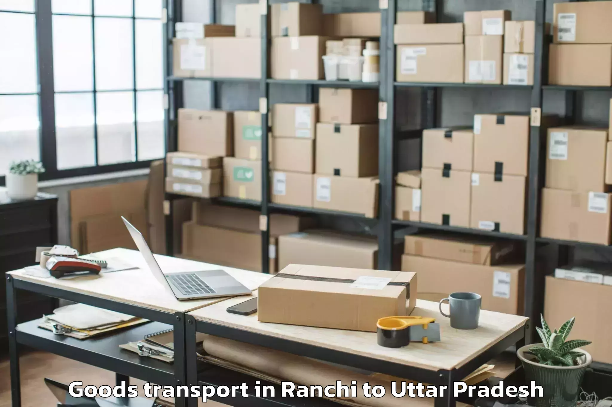 Discover Ranchi to Chillupar Goods Transport